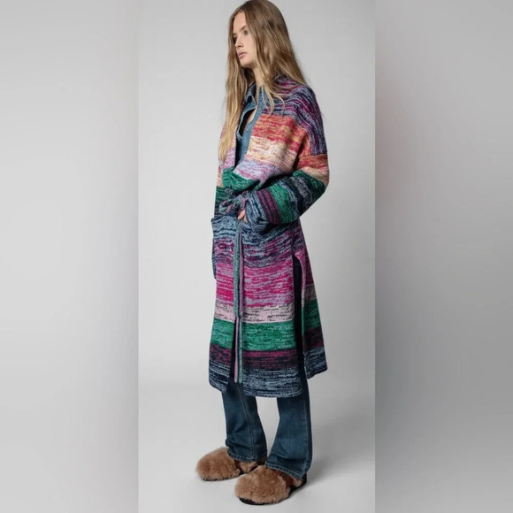 NWT Zadig & Voltaire Alpha Mule Hairy Lambskin Size 39 Tawny 8 - Picture 2 of 10